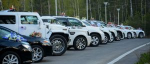 Аренда авто на свадьбу в Краснодаре, Кортеж на свадьбу