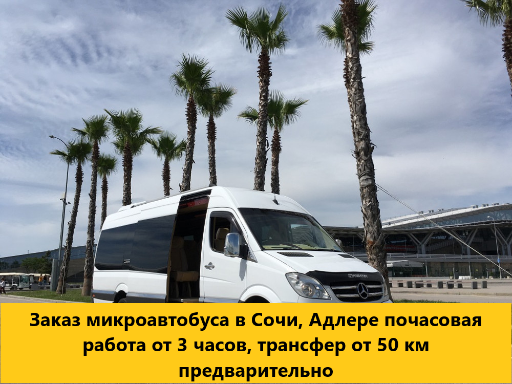 заказ микроавтобуса в сочи адлере